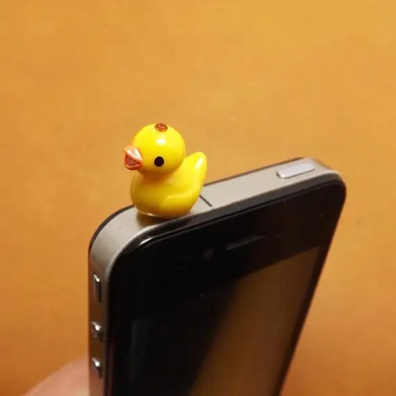 Cute Little Yellow Duck Duckling anti Dust Plug