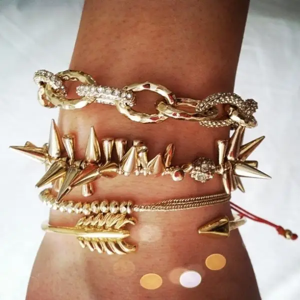 Renegade Cluster and Gilded Arrow Bangle