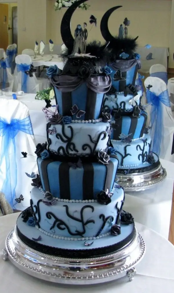 blue,wedding cake,cake,cake decorating,food,