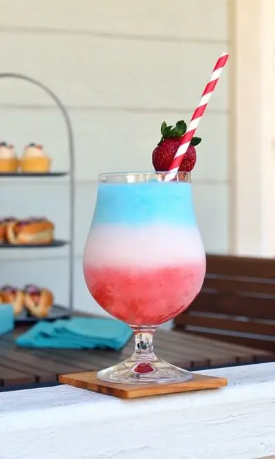 drink, non alcoholic beverage, blue hawaii, cocktail, cocktail garnish,