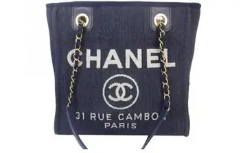 Chanel Blue Denim Tote Bag