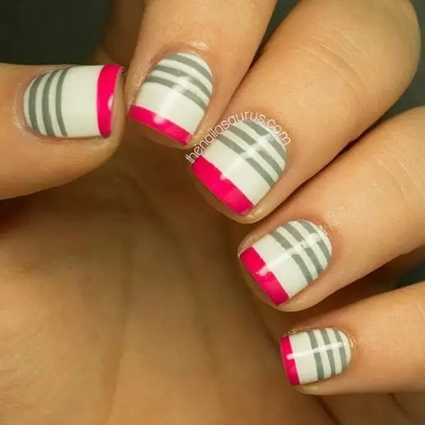 Nail Tutorials How to Paint a Stripe Nail Art  Pretty Designs
