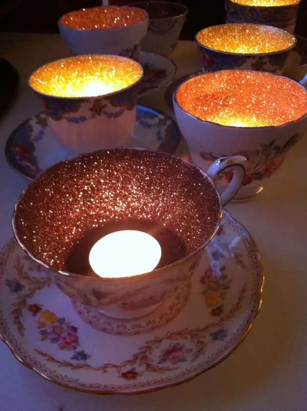 Glitter Candle Holders