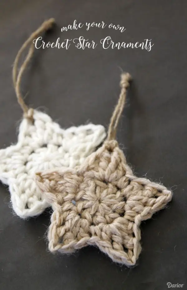 Crochet'd Star Ornaments
