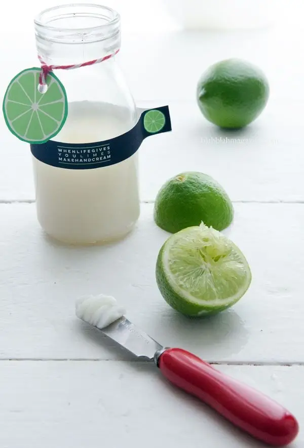 Homemade Lime Hand Cream