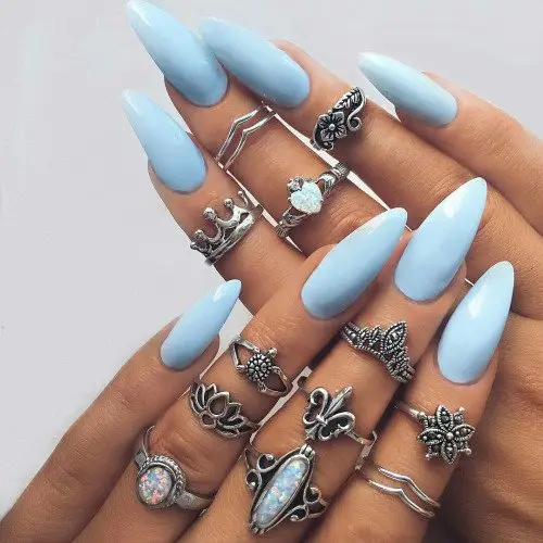 nail,finger,nail care,blue,manicure,