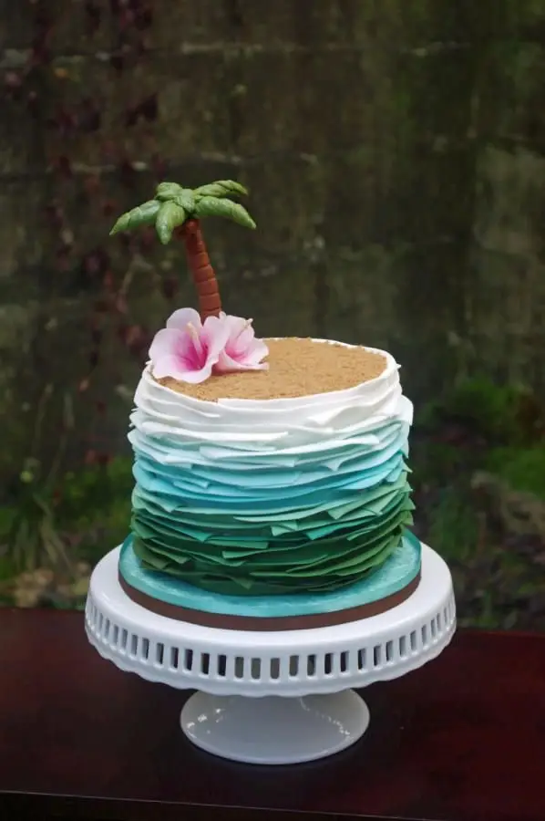 21+ Awesome Image of Beach Birthday Cakes - davemelillo.com | Beach  birthday cake, Beach themed cakes, Beach cakes