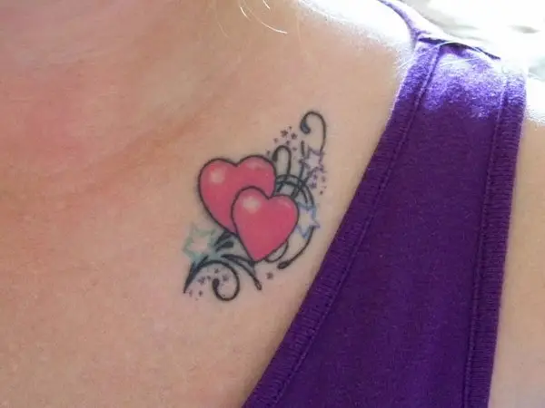 double heart tattoos  Clip Art Library