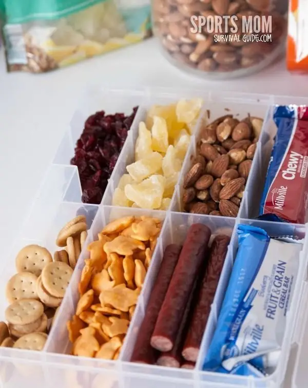 Snacks in a tackle box - Just for fun  Road trip snacks, Road trip food,  Travel food