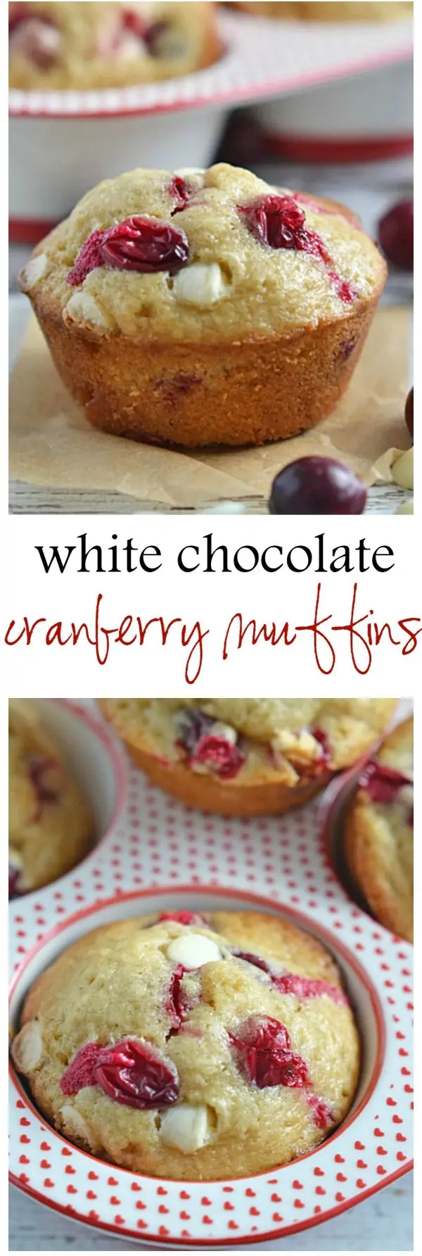 White Chocolate Cranberry Muffins