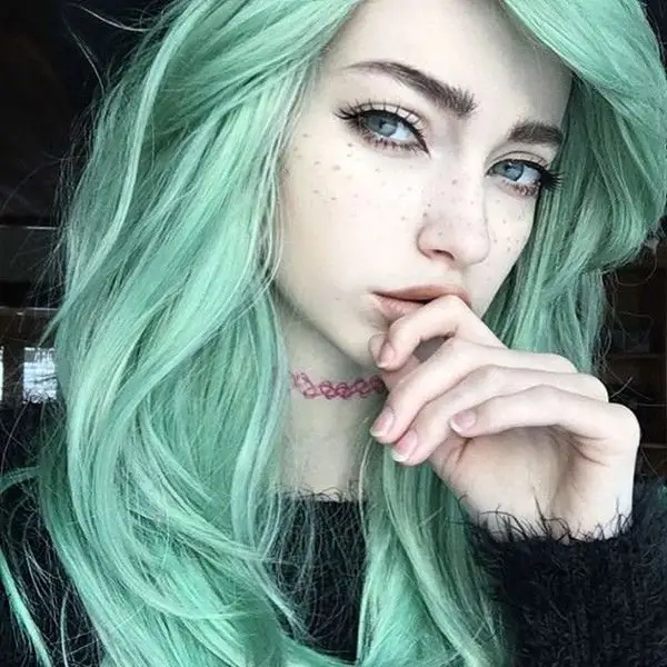 color, hair, face, green, blue,