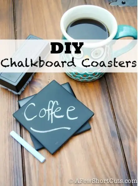 DIY Chalkboard Coasters
