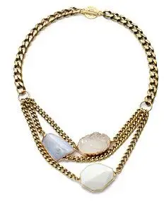 Druzy Stone Chain Necklace