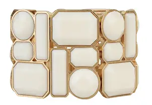 Forever21 Opaque Faux Stone Bracelet in Ivory and Gold