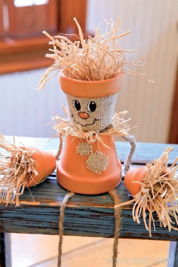 Clay Pot Scarecrow