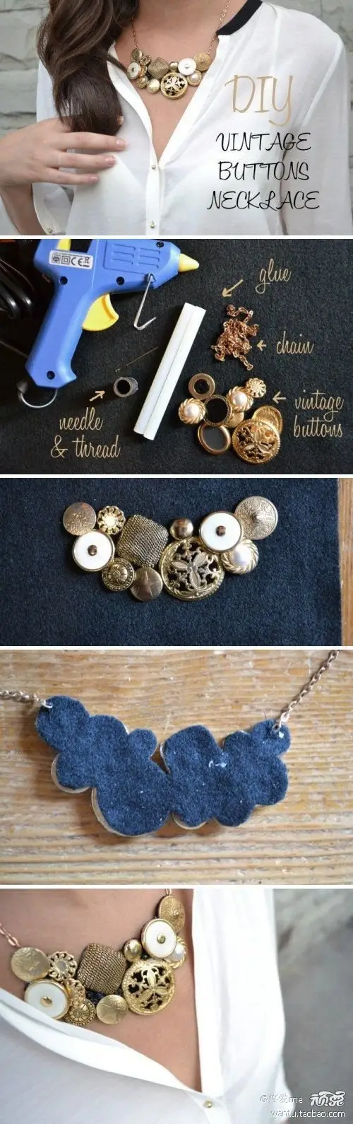 Crafts Made with Buttons, Upcycle Art