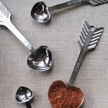 Measuring Spoons Set, Mini Spoon Tiny Spoon, Small spoons for Spice Jars,  1/8, 1/16, 1/32, 1/64 Teaspoon Measuring Spoon, 5 Tiny Mini Measuring Spoons,  18/8 Stainless Steel Measuring Spoons 