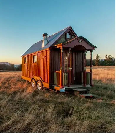 I would love to live in this tiny home and be able to move it where ! Plus  I like the deck on the roof : r/TinyHouses