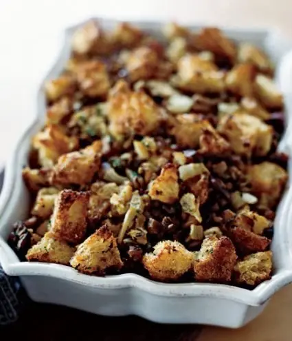Chestnut Stuffing with Fennel