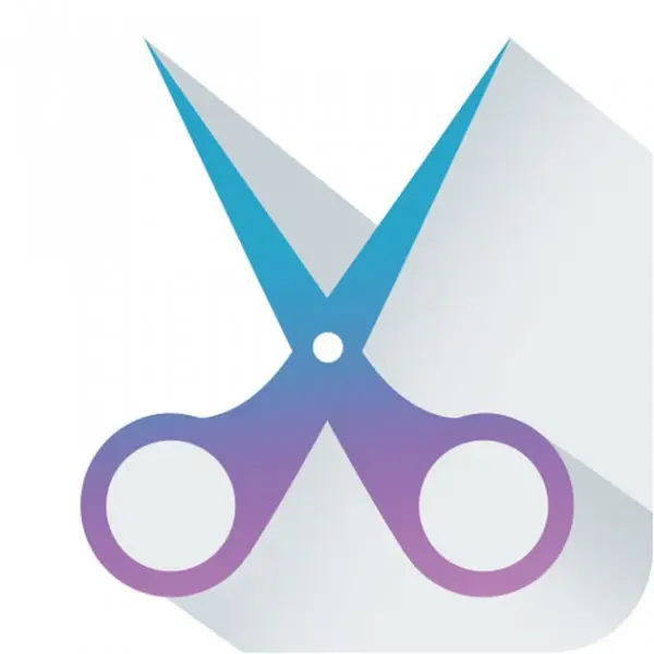 purple, scissors, product, product design, font,