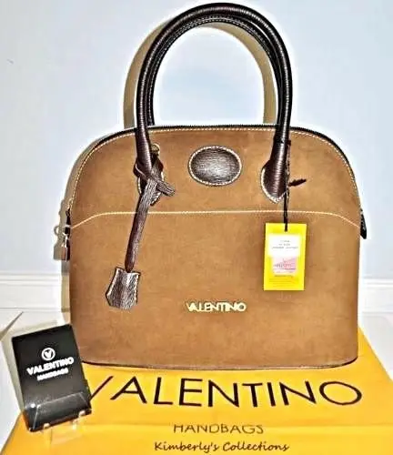 Valentino Copia Bag Mario Valentino Suede Leather Satchel