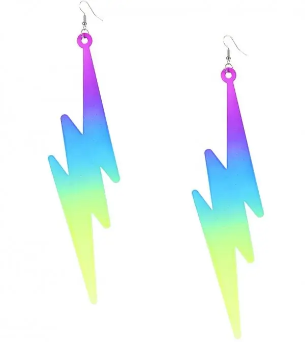 Neon Bolt Earrings