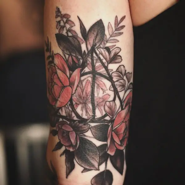 tattoo, flower, shoulder, joint, arm,