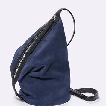 NAVY SUEDE SMALL DRY BAG