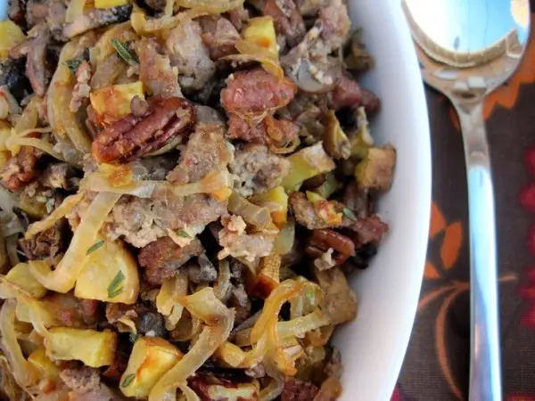 Caramelized Onion and Sausage Stuffing