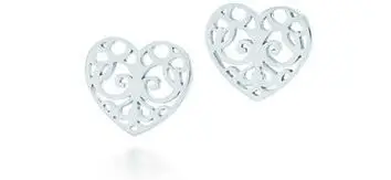 Tiffany Enchant:Heart Earrings