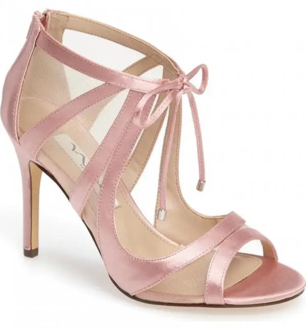 footwear, pink, high heeled footwear, leg, leather,