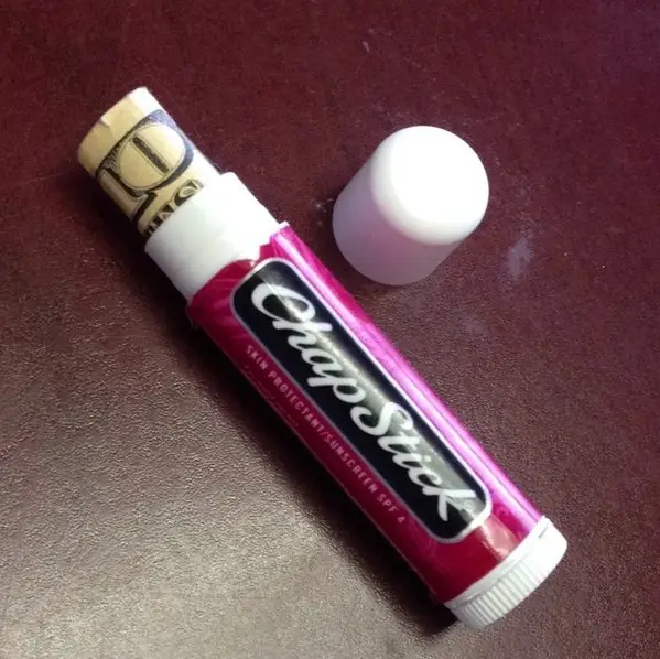 If You’re Traveling, Hide Emergency Money in a Chapstick Tube