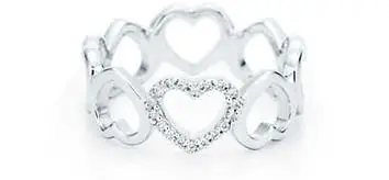 Tiffany & Co. Heart Ring in 18k White Gold with Diamonds