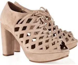 See by Chloe Suede Lace-up Platform Sandals