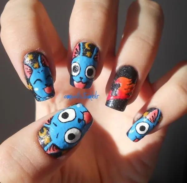 nail,finger,color,blue,nail care,