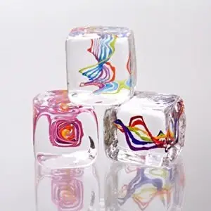 Small Transparent Colored Glass Bowls by Nicholas Kekic (Art Glass