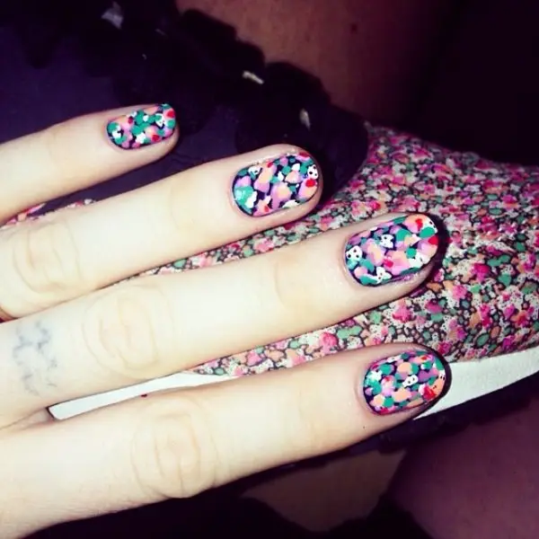 nail, tattoo, art, manicure, pattern,