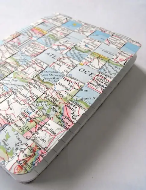 Woven Map Travel Journal