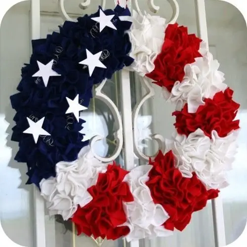 Felt Patriotic Wreath