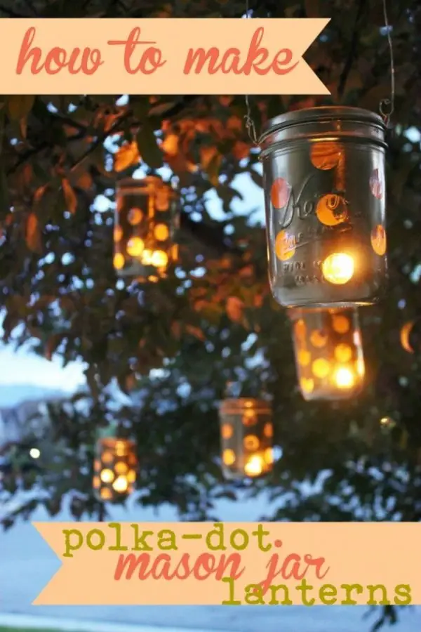 DIY Polka-Dot Lanterns