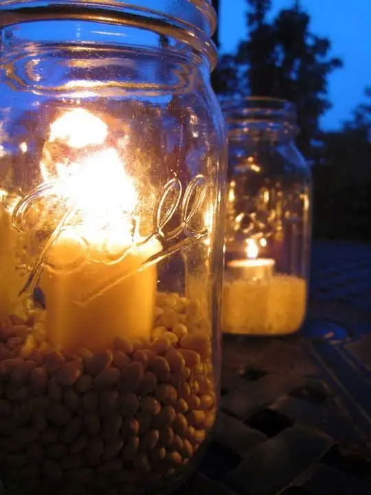 Hang Candles from the Trees for an Outdoor Party