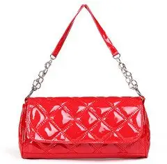 Quilted Patent Glossy Chain Handbag