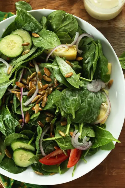 How about a Spinach Salad for Lunch Today?