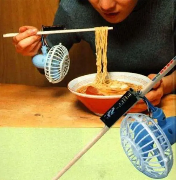Fan Your Noodles to Cool Them down Enough to Eat