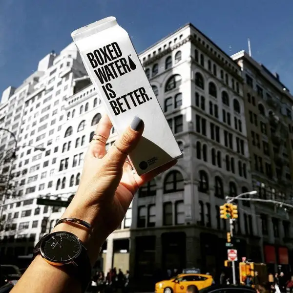 Boxed Water, protest, advertising, BOXED, WATER,