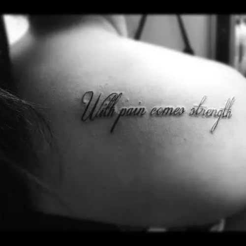 meaningful tattoo quotes about strength
