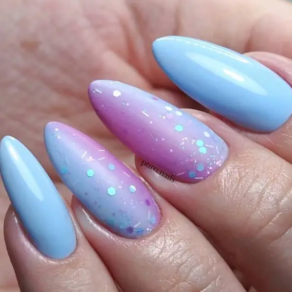 blue, nail, finger, nail polish, hand,