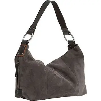 Ellington Handbags Sadie Suede Shoulder Bag Gray