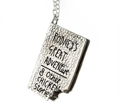 Book Eating Boy Necklace