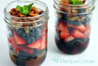 Triple Berry and Nut Salad in a Jar